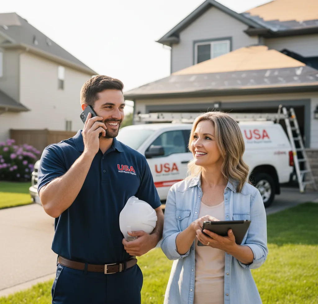 USA Roof Repair Experts customer support in Carbon Cliff